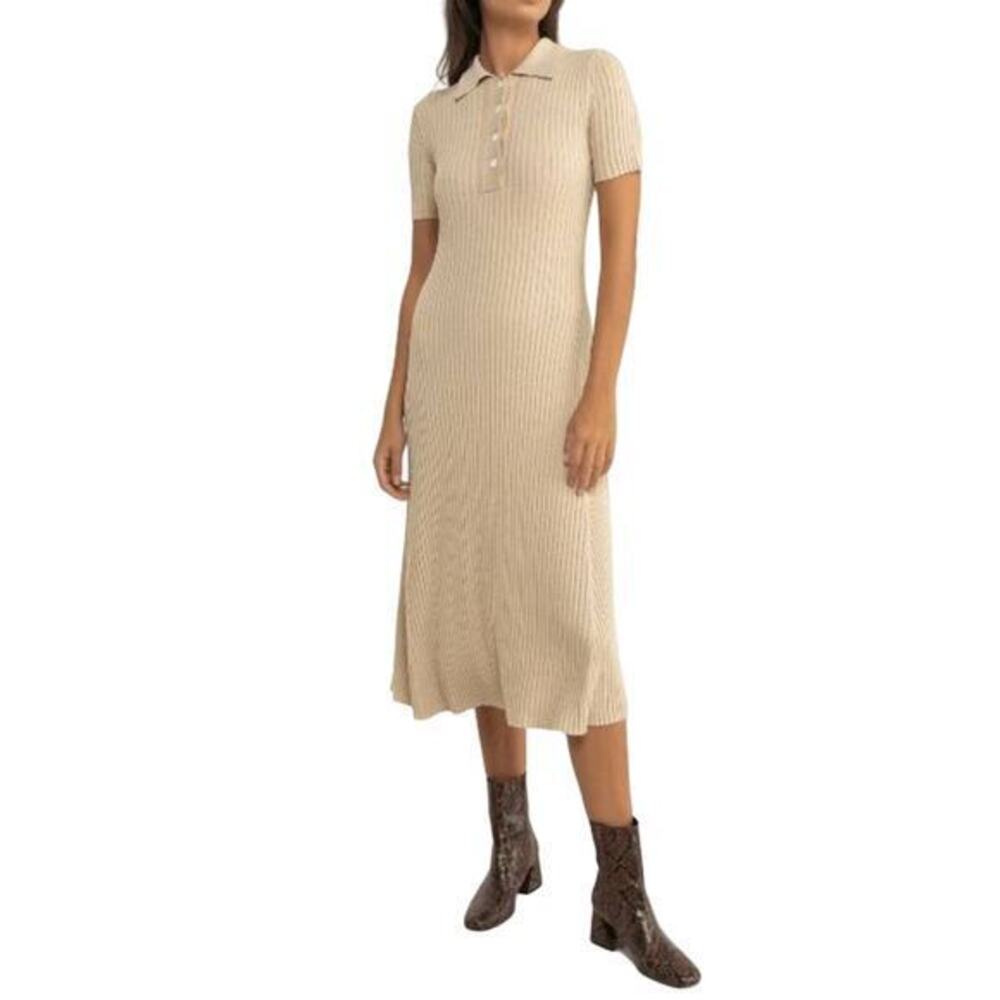 Samsøe Samsøe Lucy Polo Midi Dress 13997 Medium NWT